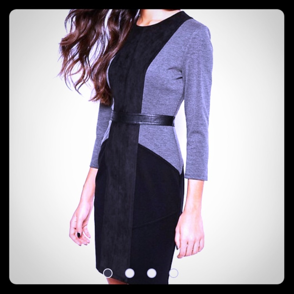 BCBG Size L Black & Grey Dress!! ✨🖤👗